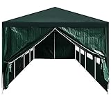 Susany 2 PE-Zeltpaneele Zeltwände Partyzelt-Tür Mit Reißverschluss & Mit 13 kurzen Seilen,Gartenpavillon Garten Pavillon 265 x 195 cm,180 g/m²,UV- und wasserbeständig,100% Polyethylen,Grü