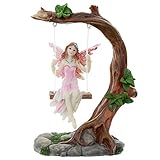 Feen der Blumen aus Harz auf Schauk