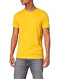 Tommy Hilfiger Herren Hilfiger Logo Tee T-Shirt, Amber Glow, L