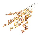 YSDSPTG Künstliche Blumen DIY Künstliche Beeren Zweig Kunststoff Gefälschte Blumen Blatt Dekorative Berry Roten Beeren Anlage Für Neue Jahr Weihnachten Dekoration Freizeit, Haus & Garten (Farbe : 02)