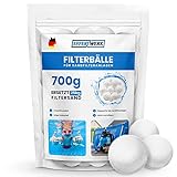 EFFEKTWERK Filterbälle Pool - Ersetzt 25kg Filtersand Quarzsand - Profi Filterbälle für Sandfilteranlage - Filterballs Pool - Filterballs für Sandfilteranlagen - Poolzubehör - Poolfilter B