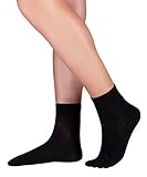 Knitido Dr. Foot® Silver Protect, antimikrobielle kurze Zehensocken mit Silberfaden, Größe:43-46, Farbe:schwarz (001)