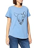 Disney Damen Bambi Face T-Shirt, Indigo, X-Larg