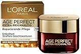 L'Oréal Paris Tagespflege, Age Perfect Extra-Reichhaltig, Anti-Aging Gesichtspflege, Entknittern und Straffen, Für sehr reife und trockene Haut, Mit Manuka Honig und Calcium B5, 50