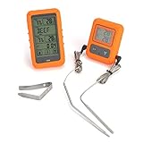 Digitales Gargut-Temperaturmessgerät, TS-TP20 Doppelnadelsonde-Anzeige Digitales Gargut-Fleisch-Thermometer mit Silikon-Schutzhü