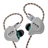 CCA C10 Hybrid-Treiber-In-Ear-Kopfhörer, HiFi-Stereo-Ohrhörer, leistungsstarker Bass, Sport-Headset mit ergonomischem Komfort-Design für Spiel, Musik, Show, Bü