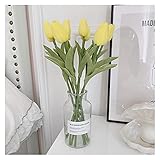 künstliche blumen Künstliche Blumen 10 Stück Faux Tulpen Echte Tuch Tulpe Für DIY Hochzeitsblumensträuße Mittelpflege Bridal Dusche Party Home Blume Anordnung Dekorationen unechte b