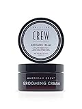 AMERICAN CREW – Grooming Cream, 85 g, Stylingcreme für Männer, Haarprodukt mit sehr starkem Halt, Stylingprodukt für optimale Formbarkeit, Glätte & sehr viel G