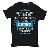 Männer und Herren T-Shirt Seine Exzellenz DER Elektriker Größe S - 5XL