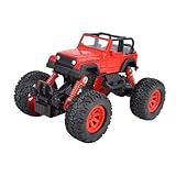 Lihgfw Simulation Zug zurück Spielzeugauto Kinder Metalllegierung Auto Modell Junge Auto Modell Stoßdämpfer Offroad Fahrzeug Rot Jeep Bigfoot Klettern Auto (Color : Rot)