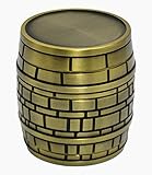 CigaMaTe Bierfassmühle Grinder Kräutermühle 2,5 Zoll 4 Stück Grinder Zinklegierung Bierfassform mit Reinigungsbürste (Bronze)
