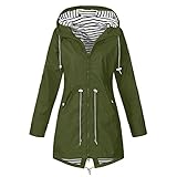 Copelsie Regenmantel Damen wasserdicht atmungsaktiv mit Kapuze, Regenjacke Damen Wasserdicht Windjacke Fahrrad Regenanzug Frauen Regenmantel Sportjacken Rain Jacke Freien Übergangsjacke mit Kap