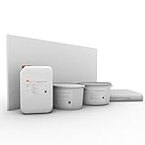 Klimaplatten Renovierpaket 25mm Plus4 (Kalziumsilikatplatten 25mm + Silikatgrundierung + Silikatkleber 3in1 + Kalkspachtel + Silikatfarbe) (15 m²)