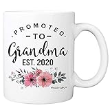 N\A efördert zu Oma 2021 Kaffeebecher - 11Oz Tasse Neue Mama als Geschenkbecher für Eltern, Mütter, Schwiegereltern, Stiefmutter, Großmütter - Schwangerschaftsüberraschungs-Ankündigungsb