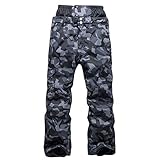 Outdoorhose Damen Camouflage Loose Fit Straight Warm GefüTtert Skihose Skateboard Freizeithose Atmungsaktiv Wanderhose Stretch Sweathose Army Camo Cargo Jogging