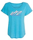 UFC Damen Dolman Tri-Blend, Damen, Women's Tri-Blend Dolman Tee, Vintage Türkis, M