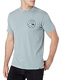 Quiksilver Herren Mirror Logo Organic Tee T-Shirt, Citadelblau, Groß