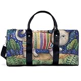 Sporttasche mit Katzen-Motiv auf dem Rücken, für Reisen, Yoga, Camping, große Schultertasche, leichte Canvas-Tragetasche für Damen und H