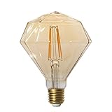 3x Extrastar LED Vintage Glühbirne Edison Filament Glühfaden Lampe 4W (entspricht 32W) 360lm Diamant Form G110F