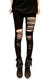 Gothic Punk Rock Leggings schwarz Gr. 34-38