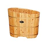 Massivholzbadewanne Tragbare Badewanne Haushalt Erwachsener SPA Bad Warmwasser Bad Dickes und Langlebiges Holzbadewanne Kinderbeck