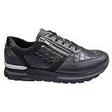 RIEKER - Schuhe aus schwarzem Leder, Komfort - Leder, 00 schwarz, 38 EU