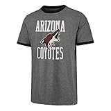 47 Brand Arizona Coyotes Belridge Ringer NHL T-Shirt Grau, S