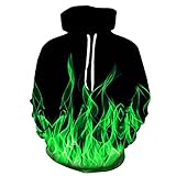 Sweatshirt Herren Modern Urban Gutaussehend Mode 3D Druck Männer Pullover Herbst Winter Lose Mit Kapuze Herren Jacke Trend Party Atmungsaktiv All-Match Herren M