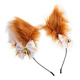 Beaupretty Fuchs Ohren Stirnband Plüsch Anime Tier Stirnband Cosplay Fell Katzenohren Stirnband Party Kostüm Haarschmuck für Kinder Und Erwachsene B