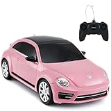 Rastar ferngesteuerter Volkswagen Käfer, Maßstab 1:24, Kinder ferngesteuertes Rennauto, rosa Spielzeugauto für Kinder / Mädchen / Kleink