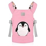 GAGAKU Puppentrage Baby Vorne und Hinten aus Baumwolle für Kinder, Süßes Pinguin M