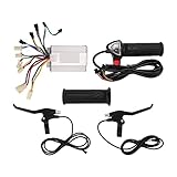 Folany 24V 250W Motor Brushed Controller, Motordrehzahlregler, Scooter-Motorsteuerung, Gas Drehgriffe Bremshebel Kit für Elektro Scooter E-Bike Fahrrad, Steuerungsmodul für Bürstenmotortreib