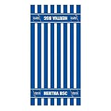 Hertha BSC Baumwoll Frottee Duschtuch 70x140cm Streifen blau Lizenz Fanartik