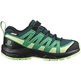 Salomon XA Pro V8 Climasalomon Waterproof Traillaufschuhe, Deep Teal/Black/Patina Green, 27 EU