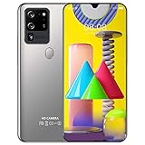 Unlocked Smartphone (12GB + 512 GB), 7,1' HD+Full Screen,5600mAh Akku Smartphone mit 48MP Ultra Wide Triple-Kamera Android Smartphones,Gray