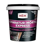 MEM Blitz-Mörtel, Extrem schnell erhärtender Zementmörtel, Speziell für Schnellmontagen, Erreicht Endfestigkeit in nur 15 Minuten, 1 kg, G