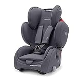 Recaro Kids, Young Sport Hero Kindersitz, Auto Kindersitz (9-36 kg), Gruppe 1-2-3, Komfort und Sicherheit, Universeller Einbau, Verstellbar, Patent Hero Sicherheitssystem, Core Simply Grey