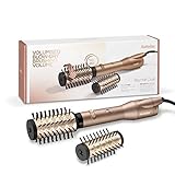 BaByliss Big Hair Dual Rotierende Warmluftbürste, mit Ionen-Technologie, 2 Aufsätze, Champagner, AS952E