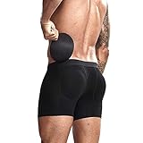 LZH FILTER Herren Butt Lifter Unterhose Atmungsaktiv Boxershorts Padded Hip Up Höschen Abnehmbar Unterw