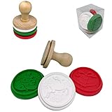 BWD Keksstempel für Weihnachten zum Backen von Plätzchen Zubehör personalisiertes Gebäck Ingwer Shortbread Kekse Stempel Kuchen mit Prägeformen Weihnachtsbaum Glocke R