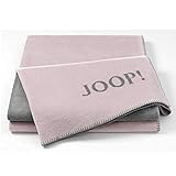 Joop! Plaid Uni-Doubleface | Rosé-Graphit - 150 x 200