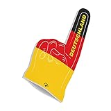 HIGH FIVE FINGERS Deutschland Fahne Flagge Fanartikel | Schaumstoff Hand für Spiele, Stadion und Events | One Size | 44 x 22 x 2,5 cm | Germany