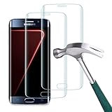 Carantee 2 Stück Panzerglas Schutzfolie für Samsung Galaxy S7 Edge, 9H Härte HD Schutzfolie Displayschutzfolie, Anti-Kratzer, Anti-Staub 3D Vollständige Abdeckung Panzerglasfolie für Samsung S7 Edg