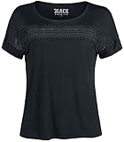 Black Premium by EMP T-Shirt mit Häkelspitze Frauen T-Shirt schwarz M