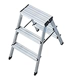KRAUSE Doppelleiter Dopplo, 2 x 3 Stufen, 120328