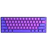 BOYI 61 Mini mechanische Tastatur, BOYI Mini RGB PBT Keycap Cherry MX Switch 60% Compact RGB Mechanical Gaming Keyboard (Cherry MX Silent Red Switch, Queen Color)