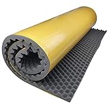 Akustikschaumstoff Selbstklebend 200x100 x 3 cm Noppenschaum von GMP Tech beauty of sound - Dämmung Schaumstoff zum gaming zimmer - Schallschutz wand im musikstudio - Acoustic foam - Echo absorb