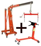 2000 KG Motorkran Kran + Balancierer 450 kg + Motorhalter 454 kg