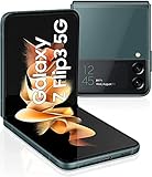 Samsung Galaxy Z Flip3 5G (17,03 cm), faltbares Handy ohne Vertrag, großes 1,9 Zoll Frontdisplay, 256 GB interner Speicher, 8 GB RAM, Green, inkl. 36 Monate Herstellergarantie [Exklusiv bei Amazon]