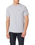 Vans Herren Logo auf der linken Brust T-Shirt, Athletic Heather-schwarz, XL